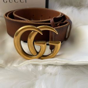Authentic Brown Gucci Marmont Belt size 95